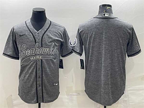 Men's Seattle Seahawks Blank Gray With Patch Cool Base Stitched Baseball Jersey,We sell and wholesale Men's Seattle Seahawks Blank Gray With Patch Cool Base Stitched Baseball Jersey on line form chian!